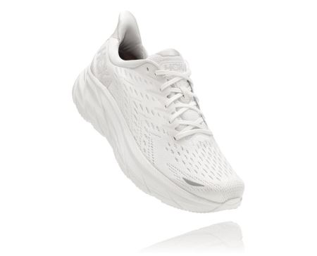 Hoka One One Clifton 8 - Sapatos Ortopédicos Homem Branco / Branco | PT-GJCMRUw